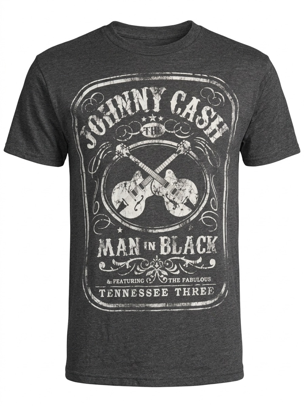 Men's Charcoal 'Man in Black' Graphic T-Shirt